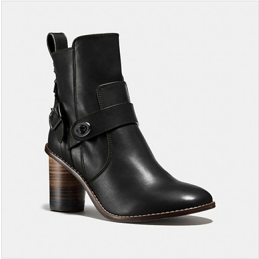 Moto Bootie Heel Boots